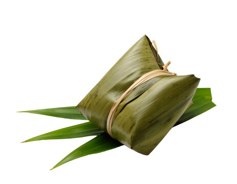 Chinese new year sticky rice cake or Nian gao (Kanom Keng) isolated on transparent png