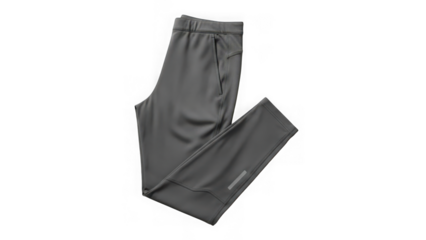 Gray athletic leggings for fitness and sports activities