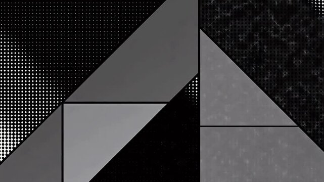 Abstract geometric pattern with halftone dots