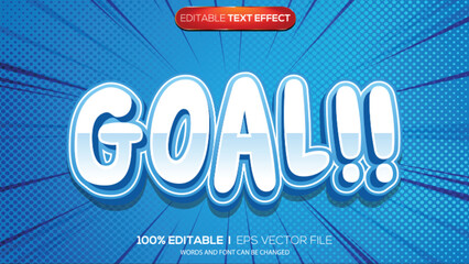 3d text effect goal theme