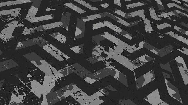 Abstract Grunge Camouflage Pattern Motion Graphic