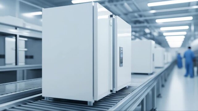 Modern Appliance Assembly Line Factory