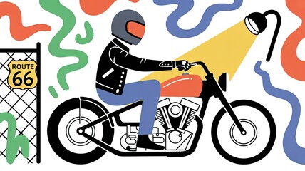 cyclist riding a bike.  made with generative Ai
