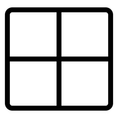 Simple black grid on white background