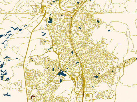 Urban map background of Nogales, Mexico