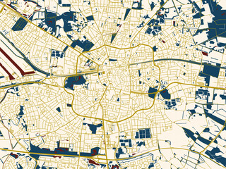 Urban Map Background Enschede Netherlands