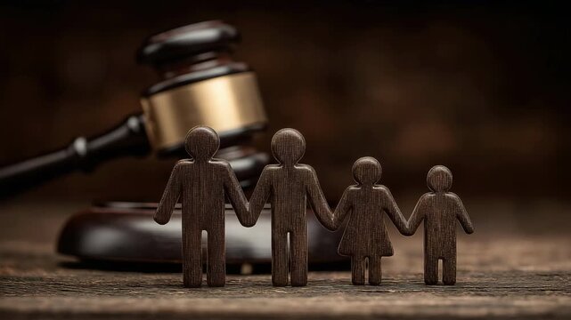 When a family has crucial conversations, a gavel represents justice.
