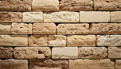 Travertine bricks texture structure pattern wallpaper