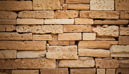 Travertine bricks texture structure pattern wallpaper