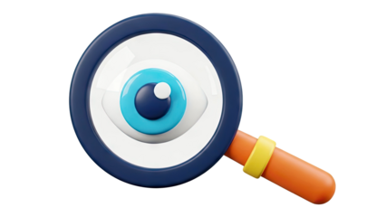 Magnifying Glass with Eye