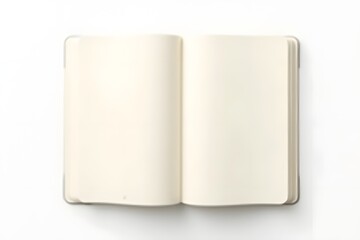 A blank notebook with two open pages on a white background high-quality professional detailed modern