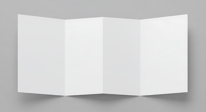 Clean Minimalist Z-Fold Brochure Mockup