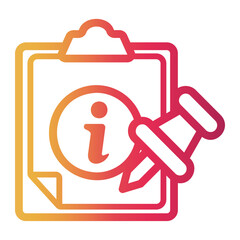 alert Line Gradient Icon