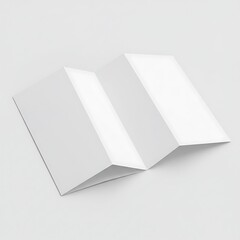 Clean Tri-Fold Brochure Mockup: Subtle Light, Crisp Texture