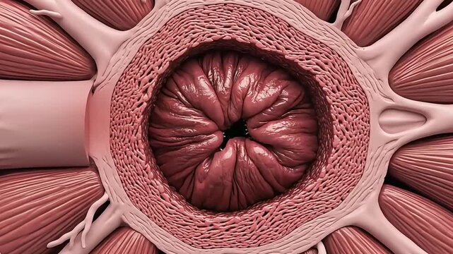 3D Biomedical Animation of Asthma Pathophysiology Showing Bronchoconstriction and Bronchodilator Response