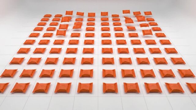 STD prevention illustration Safe sex products arranged in grid pattern