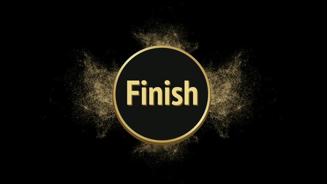 A golden hoop rotates on a black background, looped animation, seamless motion, gold circle, isolated on black, decorative element, rotating motion