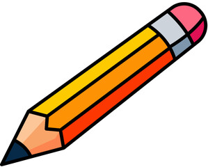Pencil Icon for Writing, Drawing, and Study Use