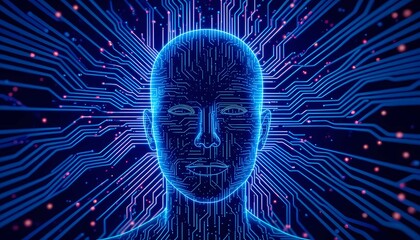 Advanced machine learning neural network represented by digital human face