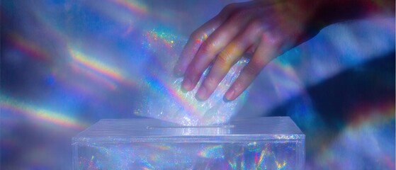 Modern Hand Dropping Mail-in Ballot into Box Premium Electoral Participation Content for Political and Social Media Use