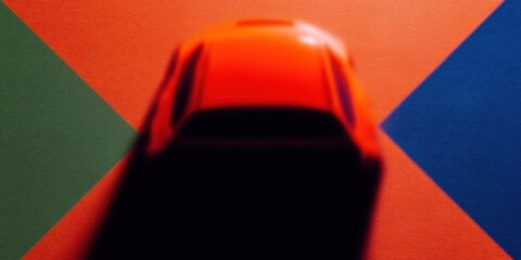 Dynamic Automotive Silhouette Modern Speed and Innovation in Plasma Blue Neon Violet for Premium Tech Advertising