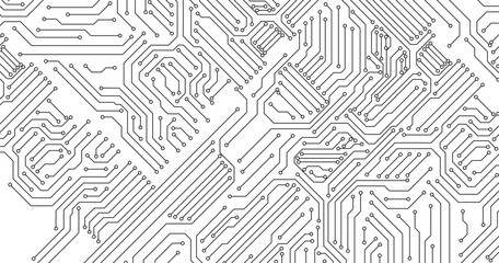 Technology digital circuit board background. Vector illustration