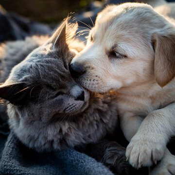 gatito y cachorrito