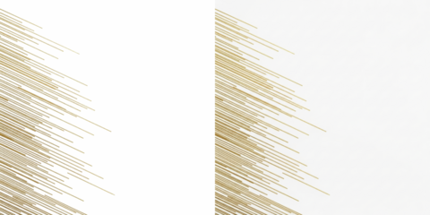 A modern abstract art piece featuring contrasting black and white colors with gold accents 