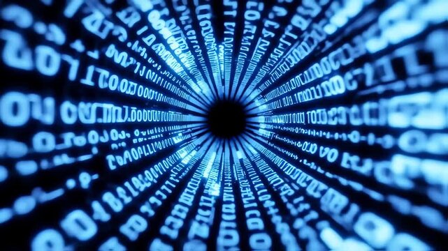 binary code swirl background