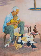 The Pigeons in the Park