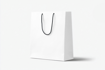 Sleek customizable shopping bag mockup png, transparent design