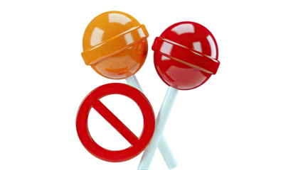 No Lollipops Sign