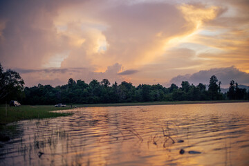 The natural backdrop of trees growing along canals, large reservoirs,the sea features many types of...