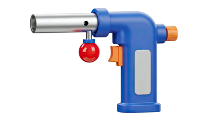 Blue Blow Torch with Red Igniter
