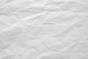 Blank white wrinkled crumpled paper sheet texture background