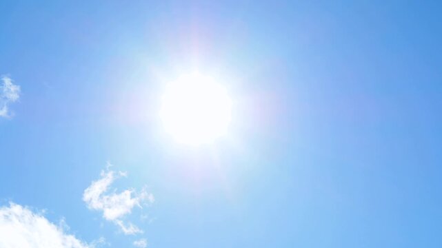 太陽と雲　タイムラプス　