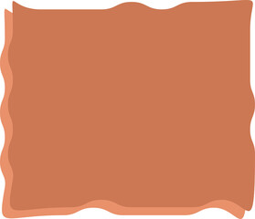 abstract brown wave box frame