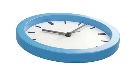 Modern Blue Wall Clock