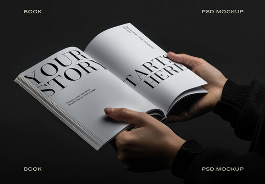 Elegant Book Mockup Design PSD