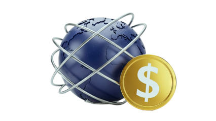 Global Finance and Currency Concept