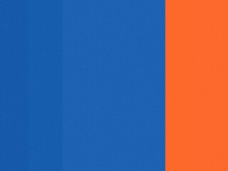Modern minimalist blue and orange split screen paper texture background