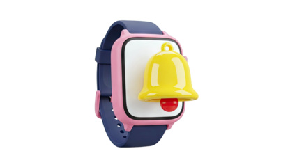 Smartwatch with Notification Bell Icon