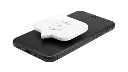 Smartphone with Dollar Sign Notification