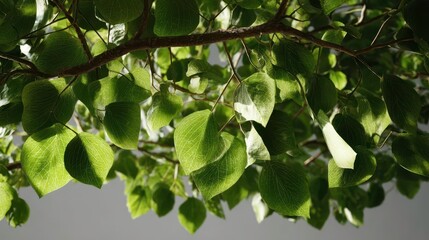 Green Leaves Background: Tree Foliage, Summer Nature Image
