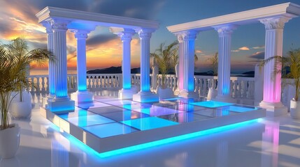 Luxury Terrace Sunset, Event Space, Party Venue, Wedding