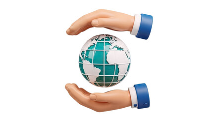 Hands Protecting Planet Earth