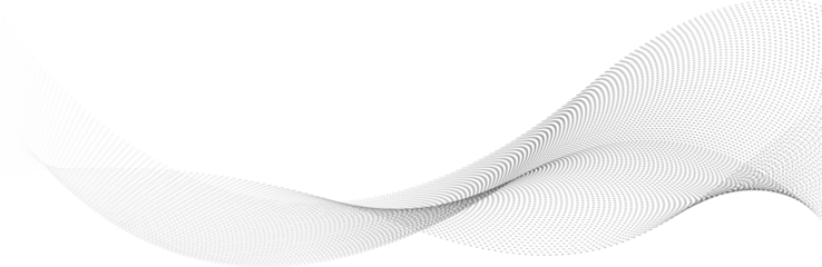 Abstract Flowing Gray Wave Lines on White Background