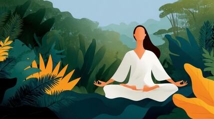Meditation in Nature: Mindfulness, Yoga, Spiritual Wellness