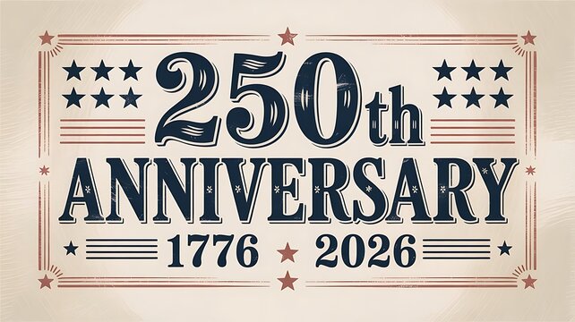 U.S. Army 250th Anniversary Emblem logo Design with American Flag, American Patriotic Banner, United States Army Day in June poster, webheader, American military holiday, created with generative ai