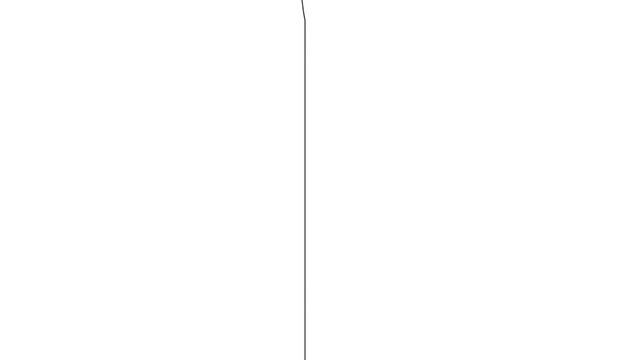 In the middle, a thin vertical line is distorted, simulating a radio wave or interference.